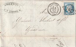 Lettre De Langres à Gérardmer LAC - 1849-1876: Periodo Clásico