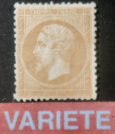 X1136 - NAPOLEON III N°21 NEUF(*) VARIETE >>> Légende Du Cartouche Sud Presque Effacé - Cote (2024) : 400,00 € - 1862 Napoléon III.