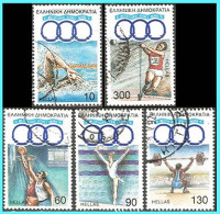 GREECE - GRECE- HELLAS 1991: Mediterranean Cames Compl. set used - Used Stamps