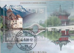 SWITZERLAND Block 28,used,hinged - Emissions Communes