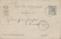 Luxembourg - Luxemburg -  Carte - Postale  1879  Adressiert An Herrn  Ginter - Ginter ,  Larochette - Postwaardestukken