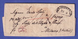 Vorphila-Brief Mit Nieren-O WEISSENFELS 1840 Gelaufen Nach Mailand - Altri & Non Classificati