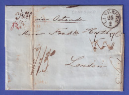 Vorphila-Brief Mit Fingerhut-O LÜNEBURG 1850 Nach London - Autres & Non Classés