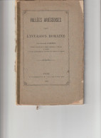 Vallées Ariégeoise  Avant L'invasion Romaine-Foix-1882-75pages Adolphe Garrigou- - 1801-1900