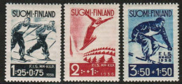 1938 Finland Ski, World Championships Lahti Complete Set MNH. - Ungebraucht