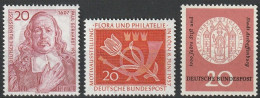 1957...253,254,255 ** - Unused Stamps