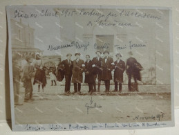 Italia Foto  Persone STAZIONE DI CHIETI. Partenza Per Accademia Scuola Militare Di Modena, 1915. - Europe