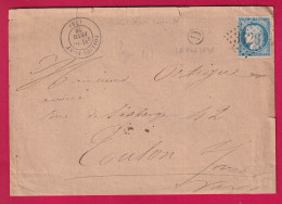 N°60 GC 3426 SOLLIES PONT VAR BOITE RURALE D LA FARLEDE ??? POUR TOULON LETTRE - 1849-1876: Periodo Classico