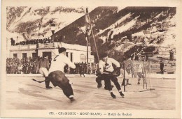 74 - CHAMONIX - Hockey Match CANADA Contre SUEDE - J.O. 1924 - CP Photo Monnier N° 475 - Chamonix-Mont-Blanc