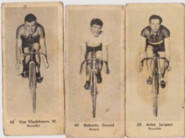 Coureurs Cyclistes Belges   Gérard DEBAETS (Anvers), M.  VAN VLACKHOVEN (Bruxelles) , Jacques ARLET (Bruxelles) - Other & Unclassified