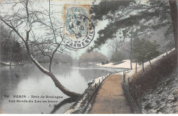 PARIS - Bois De Boulogne - Les Bords Du Lac En Hiver - Très Bon état - District 16