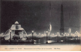 PARIS La Nuit - Illumination De La Place De La Concorde - Très Bon état - Distrito: 08