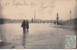 PARIS - Place Nde La Concorde Au Crépuscule, Effet De Pluie - Très Bon état - Distrito: 08