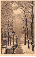 PARIS En Flanant - Montmartre Sous La Neige - Vieille Rue En Escalier Conduisant Au Sacré Coeur - Très Bon état - Arrondissement: 18