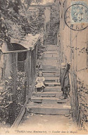 PARIS - Vieux Montmartre - Escalier Dans Le Maquis - Très Bon état - District 18