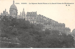 PARIS - Le Square Saint Pierre Et Le Sacré Coeur De Montmartre - Très Bon état - Distrito: 18