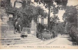 PARIS - Vieux Montmartre - L'Entrée Du Château Des Brouillards - Très Bon état - Arrondissement: 18