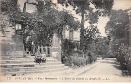 PARIS - Vieux Montmartre - L'Entrée Du Château Des Brouillards - Très Bon état - Distrito: 18