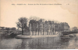 PARIS - Pointe De L'Ile Saint Louis Et Quai D'Orléans - Très Bon état - Paris (04)