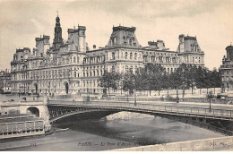 PARIS - Le Pont D'Arcole Et L'Hôtel De Ville - Très Bon état - District 04