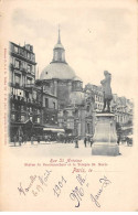 PARIS - Rue Saint Antoine - Statue De Beaumarchais Et Le Temple Saint Marie - Très Bon état - District 04