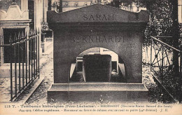 PARIS - Père Lachaise - Tombeaux Historiques - Sarah BERNARDT - Très Bon état - Distrito: 20
