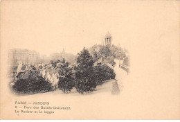 PARIS - Jardins - Parc Des Buttes Chaumont - Le Rocher Et La Loggia - état - Arrondissement: 19