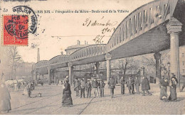 PARIS - Perspective Du Métro - Boulevard De La Villette - Très Bon état - District 19