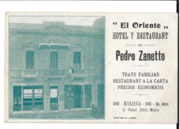 ''El Oriente'' Hotel Y Restaurant De Pedro Zanetto  -  7308 - Argentine