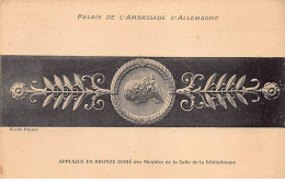 PARIS - Palais De L'Ambassade D'Allemagne - Applique En Bronze Dorée Des Meubles - Très Bon état - District 07