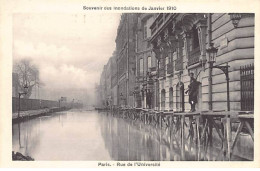 PARIS - Souvenir Des Inondations De 1910 - Rue De L'Université - Très Bon état - Distrito: 07