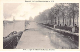 PARIS - Souvenir Des Inondations De 1910 - Ligne Du Chemin De Fer Des Invalides - Très Bon état - Distrito: 07