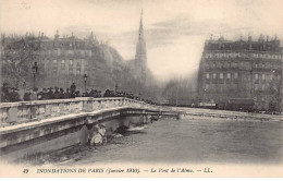PARIS - Inondations De Paris 1910 - Le Pont De L'Alma - Très Bon état - District 07