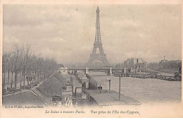 PARIS - La Seine à Travers Paris - Vue Prise De L'Ile Des Cygnes - Très Bon état - Paris (07)