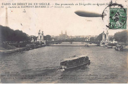 PARIS Au Début Du XXe Siècle - Une Promenade En Dirigeable - Le Raid Du Clément Bayard - 1908 - Très Bon état - Distrito: 07