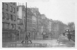 PARIS - Inondation 1910 - Quai Des Grands Augustins - Très Bon état - Paris (06)