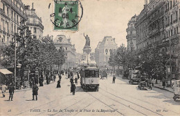 PARIS - La Rue Du Temple Et La Place De La République - Très Bon état - Distretto: 04