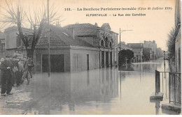 ALFORTVILLE - La Banlieue Parisienne Inondée 1910 - La Rue Des Camélias - Très Bon état - Alfortville