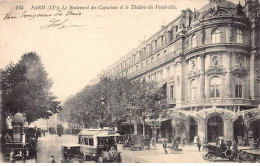 PARIS - Le Boulevard Des Capucins Et Le Théâtre Du Vaudeville - Très Bon état - Paris (09)