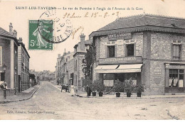 SAINT LEU TAVERNY - La Rue De Pontoise à L'Angle De L'Avenue De La Gare - Très Bon état - Saint Leu La Foret