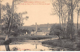 SAINT CLAIR SUR EPTE - Les Bords De L'Epte Et Vue Sur La Fabrique De Papier - Très Bon état - Andere & Zonder Classificatie