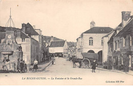 LA ROCHE GUYON - La Fontaine Et La Grande Rue - Très Bon état - La Roche Guyon