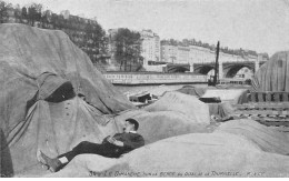 PARIS - Le Dimanche Sur La Berge Du Quai De La Tournelle - Très Bon état - Arrondissement: 05