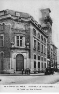 PARIS - Université De Paris - Institut De Géographie - La Façade, Rue Saint Jacques - état - Arrondissement: 05