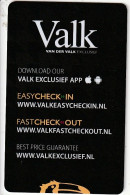 OLANDA  KEY HOTEL  Valk - Van Der Valk Exclusief - Easy Check-in - Hotelkarten