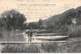 VETHEUIL - Promenades Sur Les Berges De La Seine - Très Bon état - Vetheuil