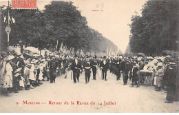 MOULINS - Retour De La Revue Du 14 Juillet - état - Moulins