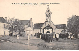 LA MEILLERAIE DE BRETAGNE - L'Eglise Un Jour De Confirmation Et Le Monument Aux Morts - Très Bon état - Otros & Sin Clasificación