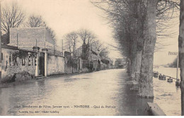 PONTOISE - Les Inondations De L'Oise 1910 - Quai Du Pothuis - Très Bon état - Pontoise