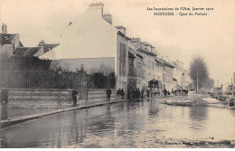 PONTOISE - Les Inondations De L'Oise 1910 - Quai Du Pothuis - Très Bon état - Pontoise